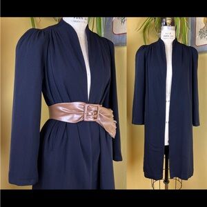 Vintage 1930s/40s Navy Wool Coat